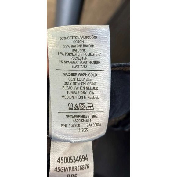 Hudson Blake Mens Jeans Slim Straight Zip Fly Blue Denim 32” Inseam Size 30 - Picture 13 of 13